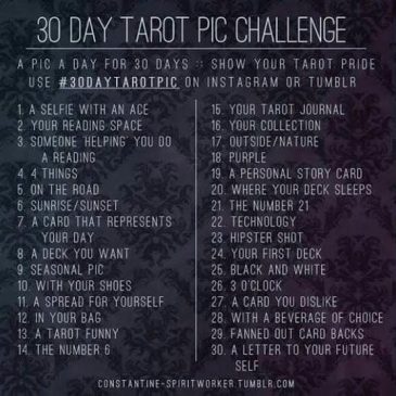 30 Day Tarot Pic Challenge